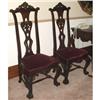 Image 1 : 2 Chippendale Style Hall Chairs
