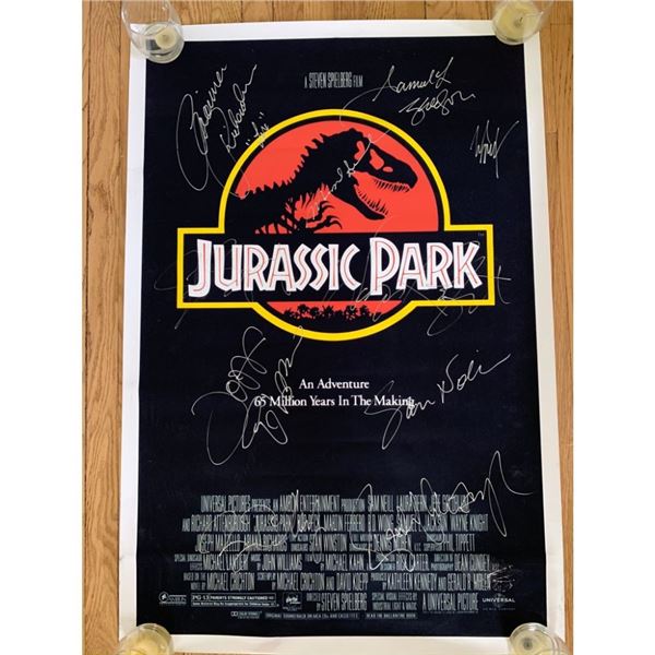 Signed Jurassic Park Movie Poster