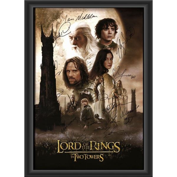 Signed Lord Of The Rings: The Two Towers Movie Poster