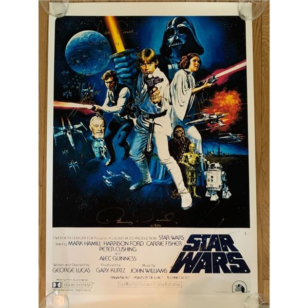 Signed Star Wars Movie Poster