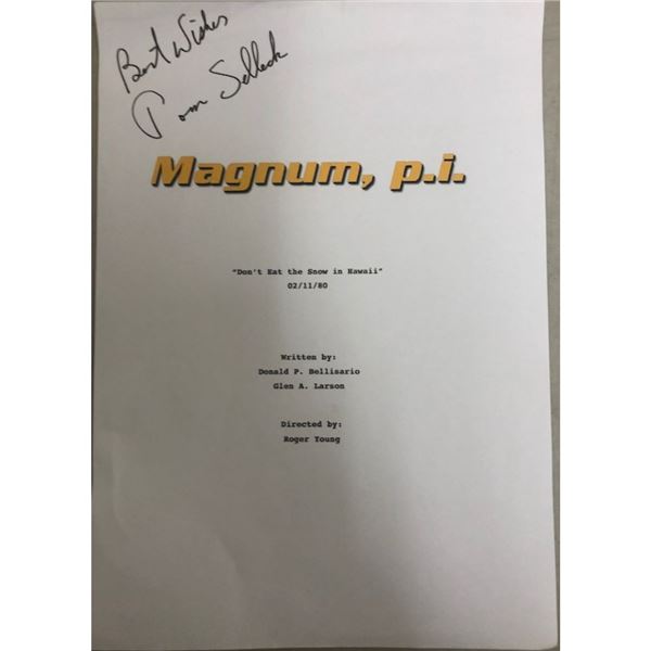 Signed Magnum PI Script