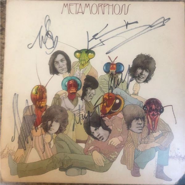 Signed Rolling Stones Metamorphosis Album Cover