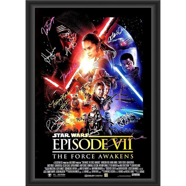 Signed Star Wars: The Force Awakens Movie Poster