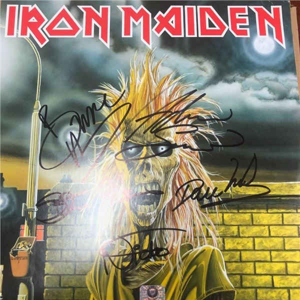 Signed Iron Maiden Album Cover