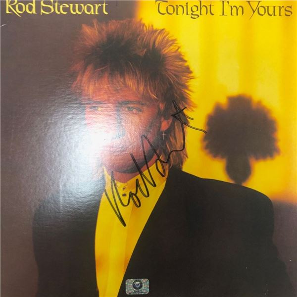 Signed Rod Stewart Tonight I'm Yours Album Cover