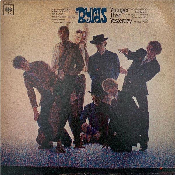 Signed Byrds Younger Than Yesterday Album Cover