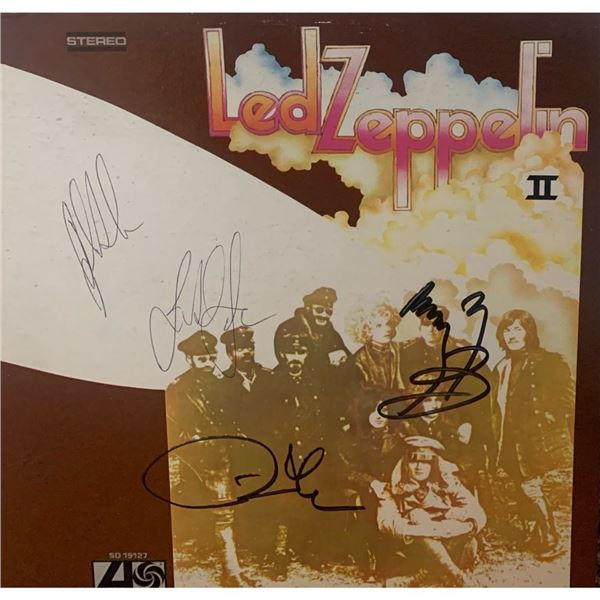 Signed Led Zeppelin II Album Cover