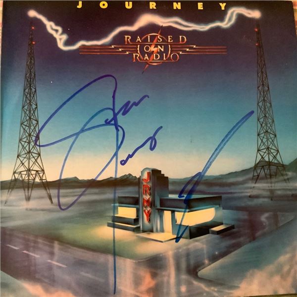 Signed Journey Raised On Radio Album Cover