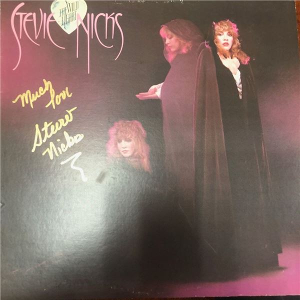 Signed Stevie Nicks The Wild Heart Album Cover