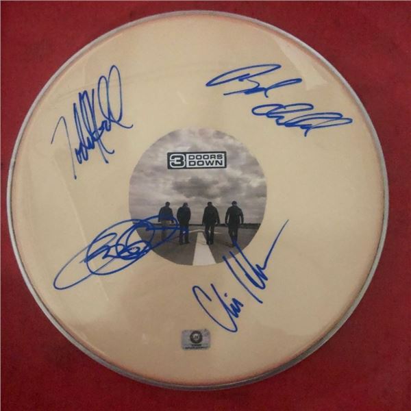 Signed 3 Doors Down Drumhead