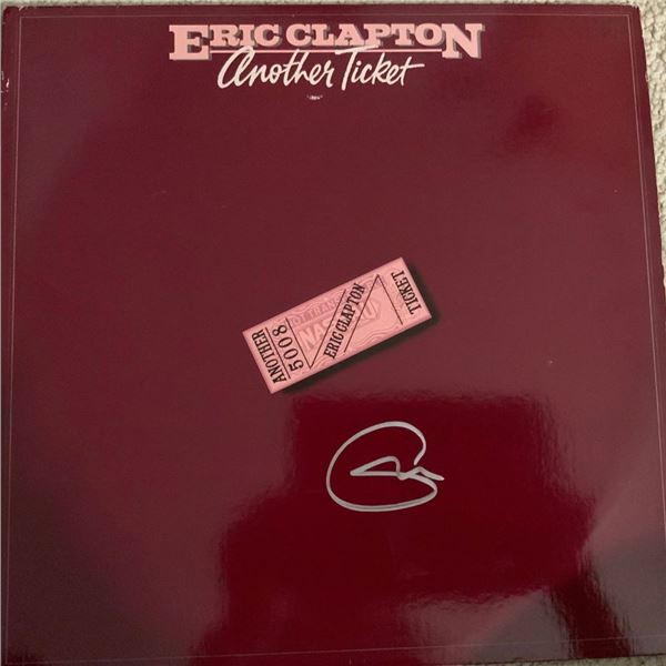 Signed Eric Clapton Another Ticket Album