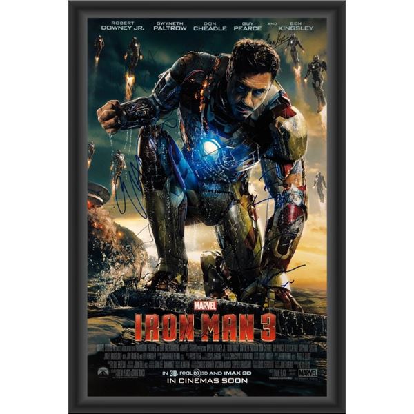 Signed Iron Man 3 Movie Poster