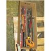 Image 1 : 2 BOXES OF LEVELS; CHALK LINES; TAPE LINES; DRILL BITS; CRESCENTS; HAMMERS