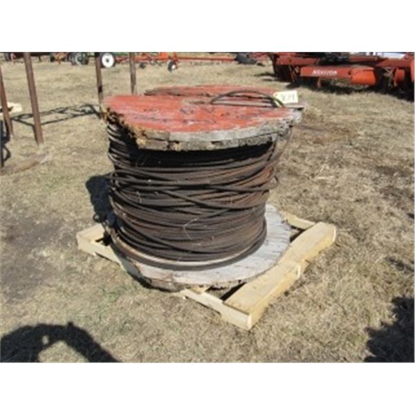 ROLL OF BRAIDED STEEL CABLE