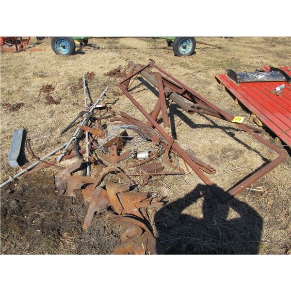 QUANTITY OF SCRAP STEEL; CULTIVATOR SHOVELS; SPRINGS