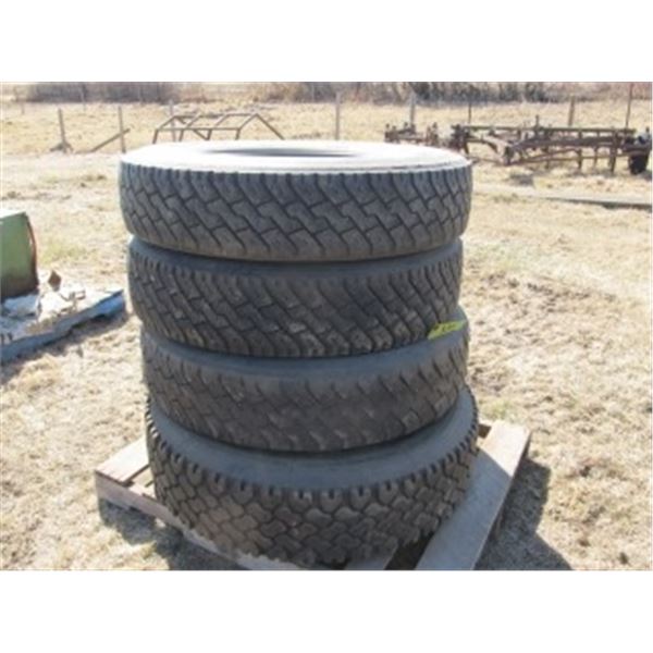 11-24.5 ASST TIRES (4)
