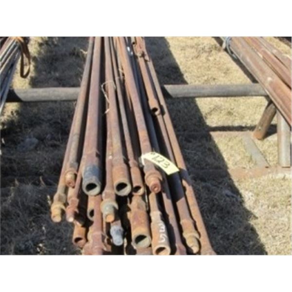 APPROX 35 PCS OF 3/4 TO 1 1/4" SUCKER ROD