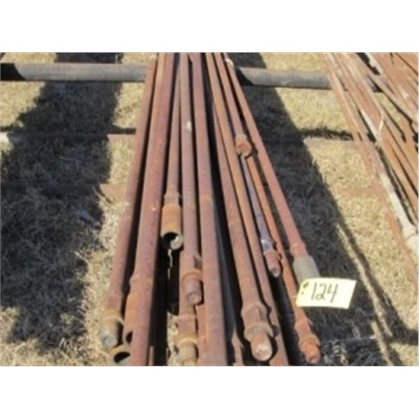 APPROX 25 PCS OF 3/4 TO 1" SUCKER ROD