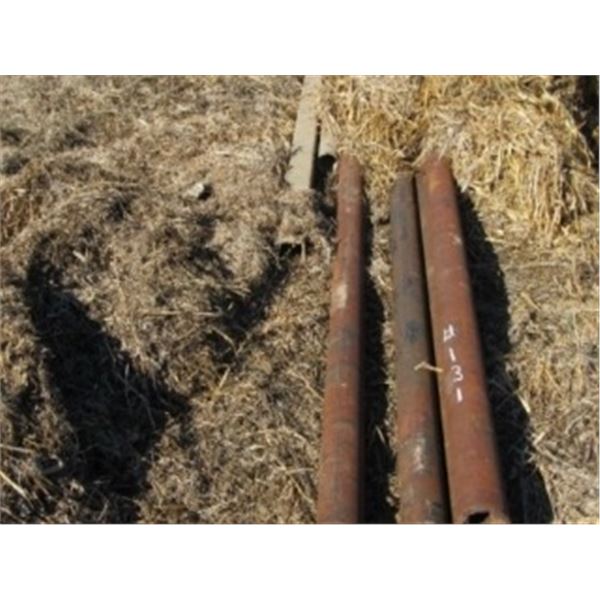 APPROX 6 JOINTS OF DRILL PIPE 3 1/2"; 1-3" SQUARE TUBING