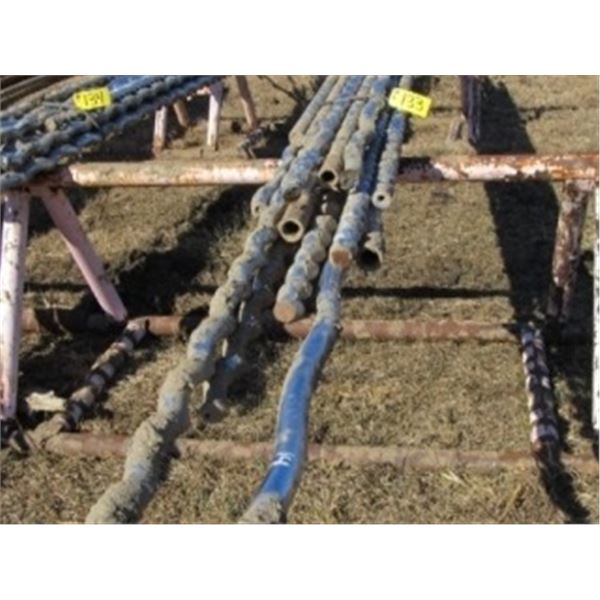 APPROX 14 CHROME POLISH SPIRAL RODS