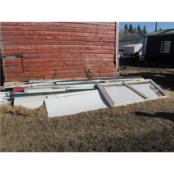 MESH DOOR; ASST OF RIDGE CAP; J TRIM; ASST TIN SHEETS