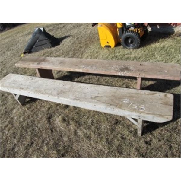 2 WOODEN BENCHES