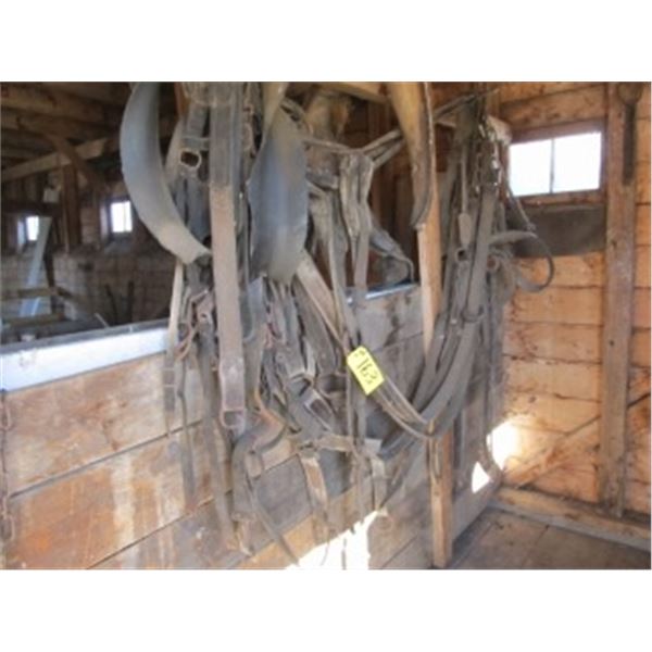 HORSE HARNESS; 2 HORSE DRIVING HARNESS & 1 COLLAR