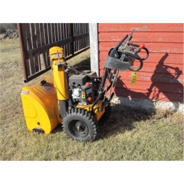 POULAN 24" SNOW BLOWER (AS NEW)