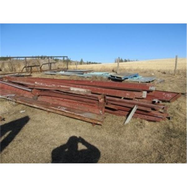 40X60 BUILDING PKG; C/W METAL CLADDING AND METAL DOOR. NOT COMPLETE ( USED)