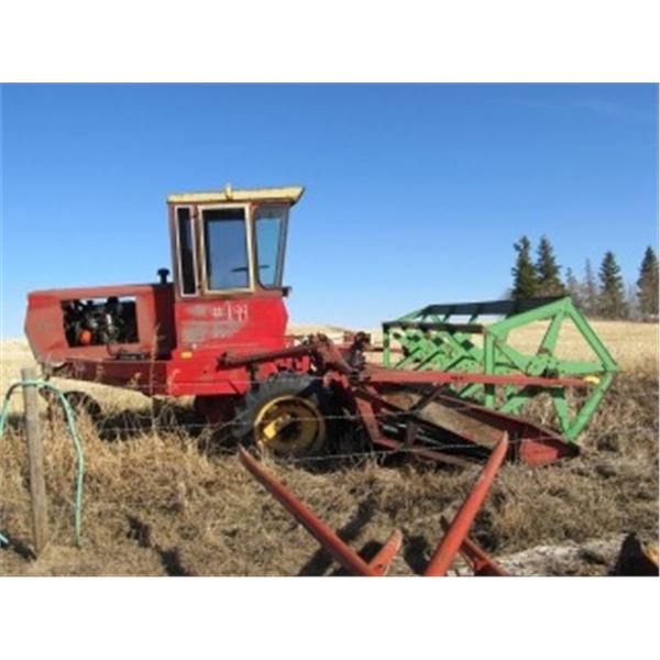 VERSATILE 400 SWATHER C/W CAB; FORD 6 CYL; 15' CUT; S/N: 13589