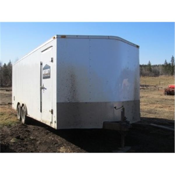 2014 HAULMARK T/A ENCLOSED TRAILER; 2- 3500LB AXLES; FOLDING DOOR; APPROX 20FT; ST205/75R15 TIRES; V