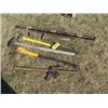 Image 1 : AXE; 2 SLEDGE HAMMERS; LEVELS; CROW BAR; JACK