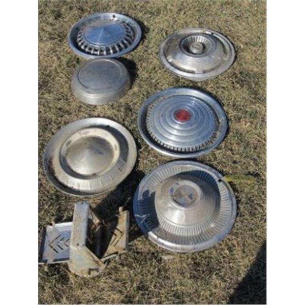 6 ASST HUB CAPS; TOASTER