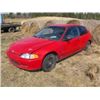 Image 5 : 1995 HONDA CIVIC HATCHBACK; 5 SPEED; 4 CYL; PARTS CAR; VIN# 2HGEH2342SH006665