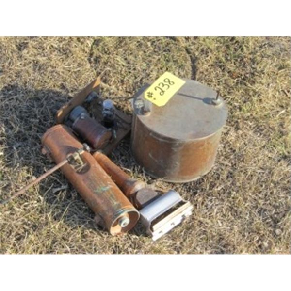 BRASS FUMIGATOR; LIGHT; BRASS PRESSURE TUBE; GROOMER