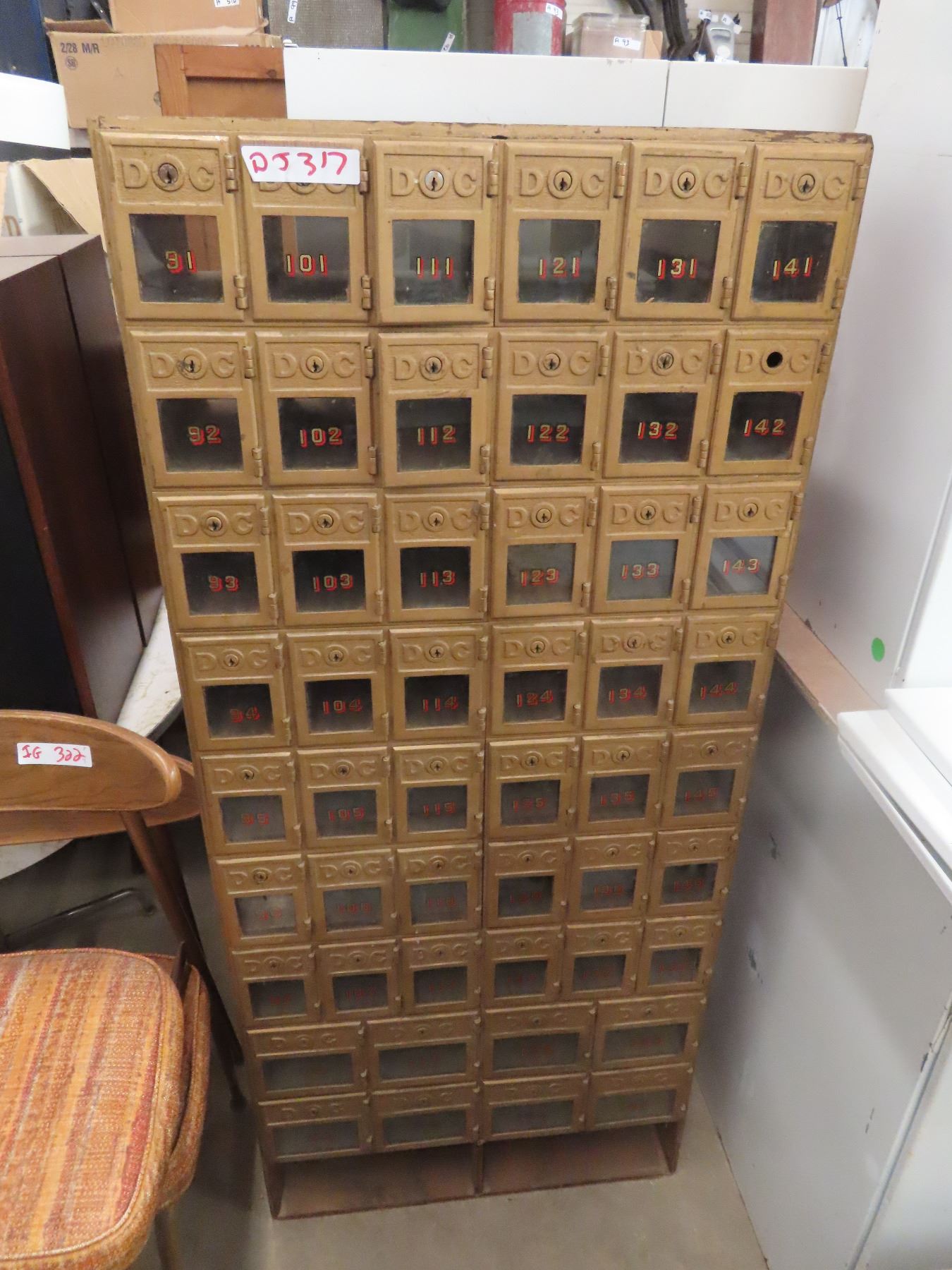 Vintage Post Office Boxes 50 Compartments 56