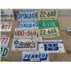 Image 3 : Approx 14 License Plates- 2 USA, 1960's & UP Various Provinces,  Wpg Centennial Topper Plus More