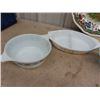 Image 3 : Turkey Platter- Spade England 18" x 23", Casserole DIshes & Mixing Bowls- Some are Pyrex