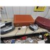Image 1 : 2 Suitcases- 1 Vintage Leather, & 2 Radios