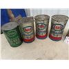 Image 3 : 9 Full Esso Quart Oil Cans