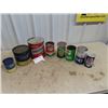 Image 1 : 8 Oil Cans - Coop, Bardahl, Gulf Plus More!