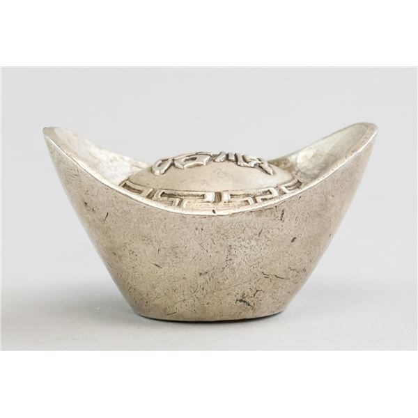 Chinese Large Silvered Ingot