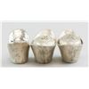 Image 3 : Lot of Three Chinese Silver Colored Ingots