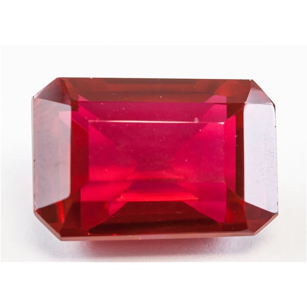 30.60ct Emerald Cut Red Natural Ruby GGL
