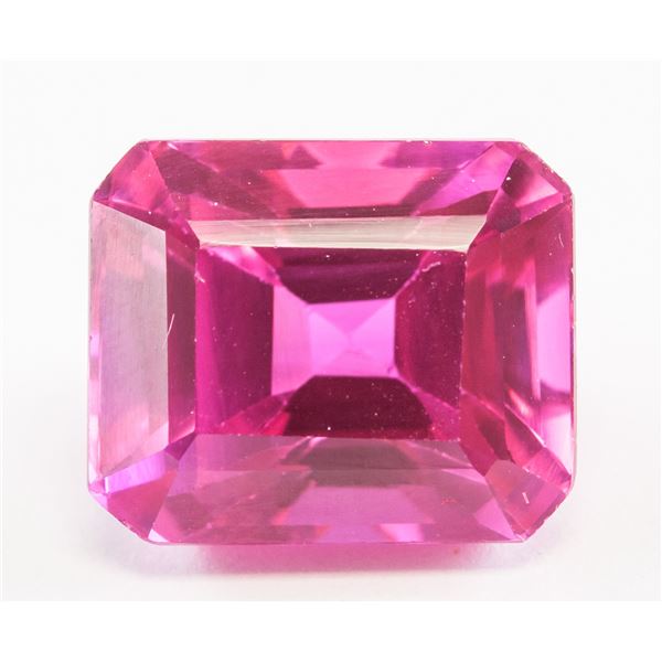 13.00ct Emerald Cut Pink Natural Danburite GGL