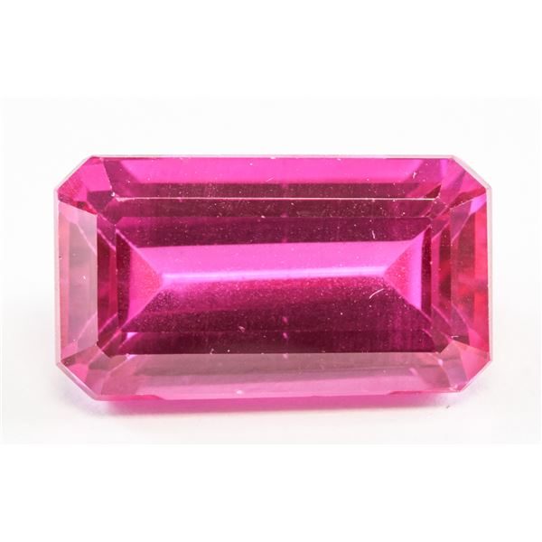 18.25ct Emerald Cut Pink Natural Danburite GGL