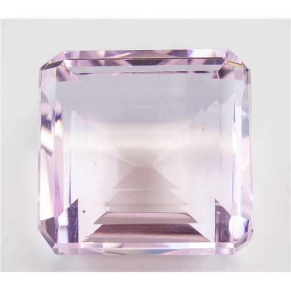110.95ct Emerald Cut Pink Natural Amethyst GGL