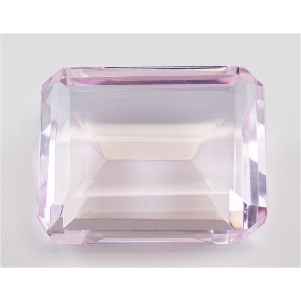 101.55ct Emerald Cut Pink Natural Amethyst GGL