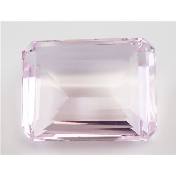 93.05ct Emerald Cut Pink Natural Amethyst GGL