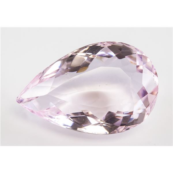 60.00ct Pear Cut Pink Natural Amethyst GGL